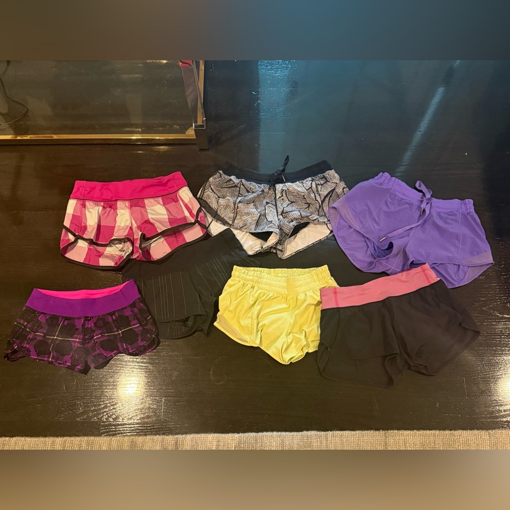 Colorful Lululemon Shorts Set